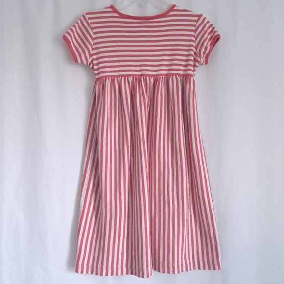 Hanna Andersson Girls Cotton Knit Striped Dress - Picture 3 of 5